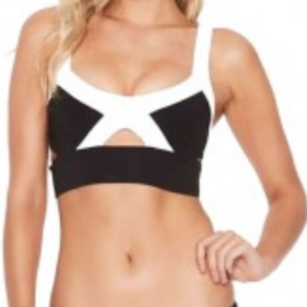 L*Space Ana Black & White Top